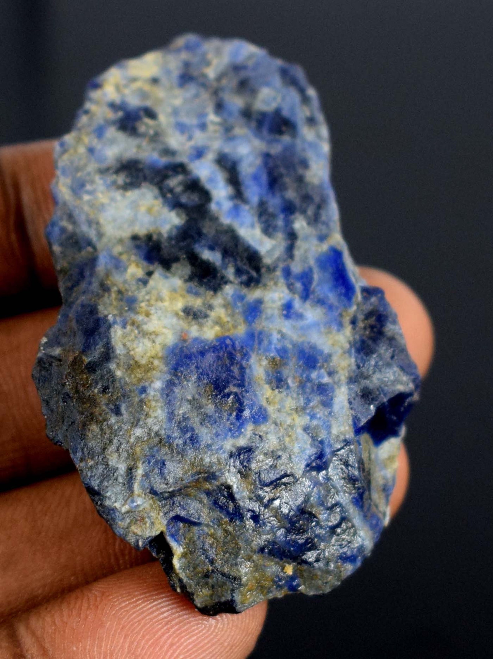 Namibian Blue Sodalite Gemstone Rough 155.40 Carat Natural Etsy