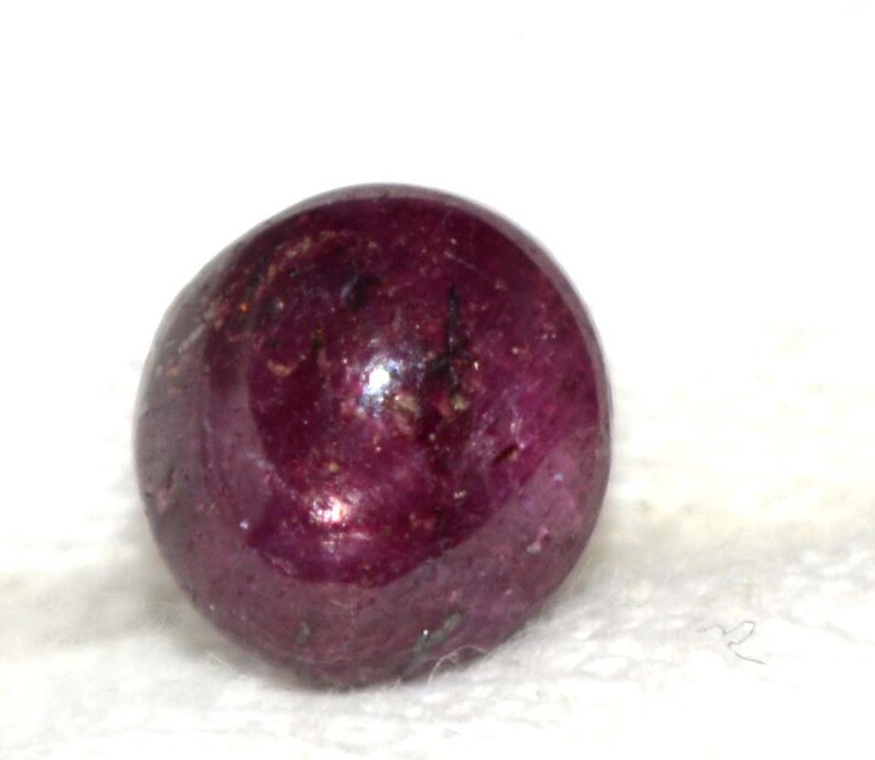 Madagascar Red Star Ruby 5.05 Ct Loose Gemstone 100/% Natural 6 Rays Round Cabochon IGL Certified B9022