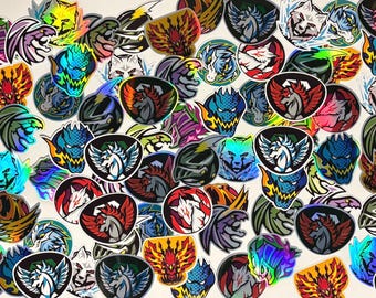 Pegatinas con motivos de Beyblade X