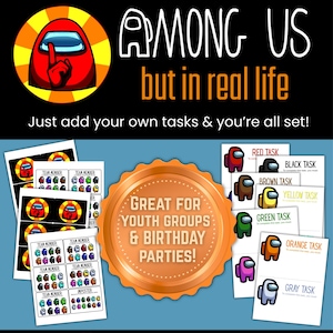 Among Us in Real Life Game | Birthday Parties & Youth Group Activities | Printable Digital Download