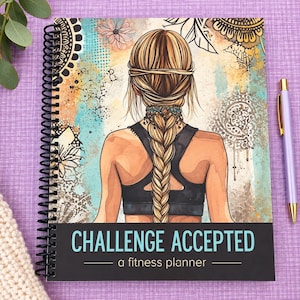 90 Day Fitness Planner Bundle, Workout & Weight Loss Journal, Wellness Tracker, Fitness Gift, Healthy Habits Planner