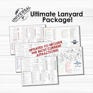 Lista de verificación y guía de bolsillo del paquete Ultimate de Universal Orlando Resort: inserción de cordón (ACTUALIZADO en 2024)
