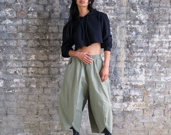 Back in stock || new colour olive !!! ** CUT TROUSERS