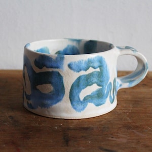 Squiggling Schlange blau Marmor Tasse Bild 1