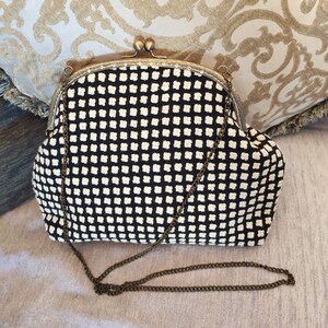 OOAK Bag,borsa a scacchi, pied de poule bag,handmade, checkered bag, prodotto italiano, all Italian product, day handbag, stroffa in rilievo