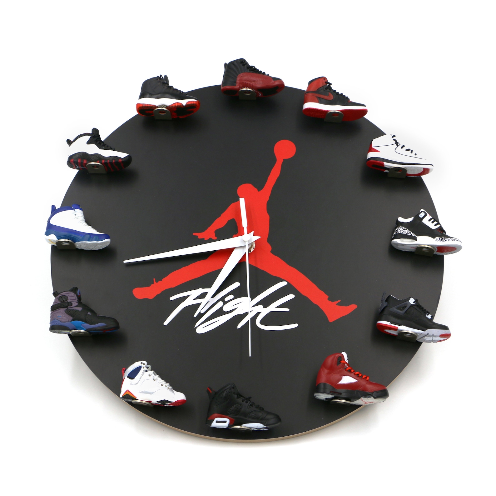 Sneakerhead Decor Air Jordan Wall Clock with 3D Mini Sneakers Etsy