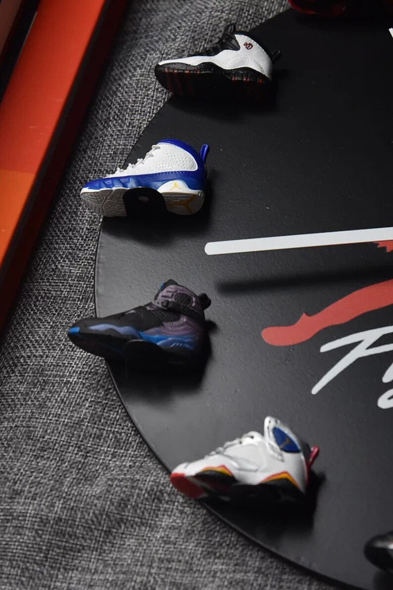 clock with mini sneakers