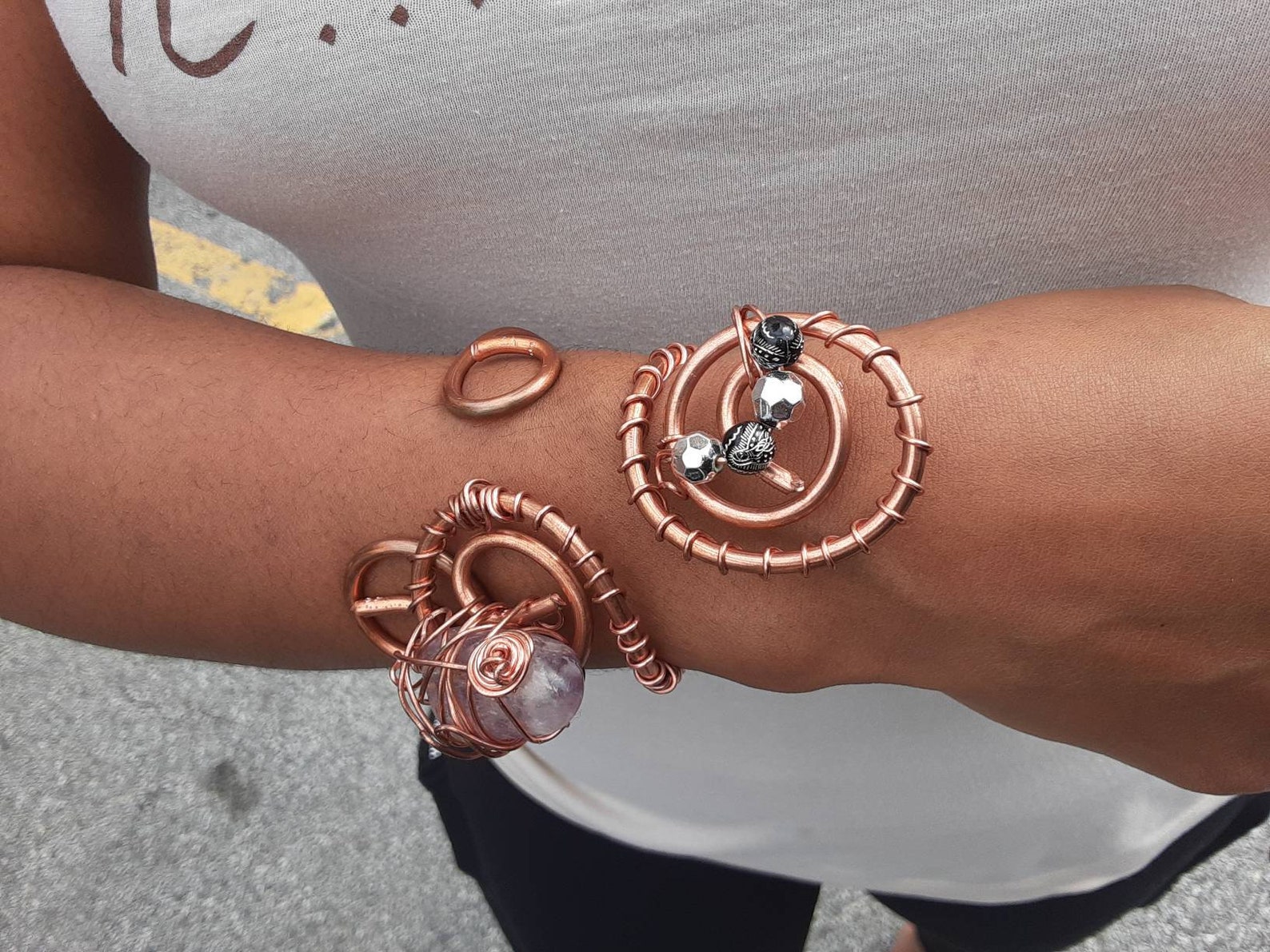 handmade copper bracelets Etsy