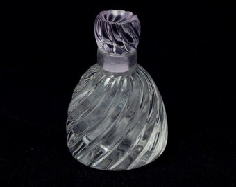 Handmade Carved Crystal Quartz Perfume Bottle