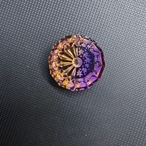 Handcarved Ametrine Gemstone: Floral Fantasy Cut Pendant (33.5 Carats)