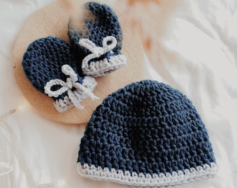Crochet Baby Mittens and Hat Pattern: Newborn Set (PDF Pattern)