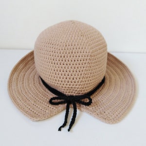 Bucket Hat Crochet PATTERN Easy Summer Hat Cotton Hat Pattern Beginner Bucket Hat Cotton Bucket Hat Pattern Sun Hat Pattern Womens Hat