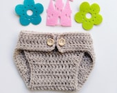 Crochet Diaper Cover PATTERN Newborn Baby Photo Prop PDF Pattern Beginners
