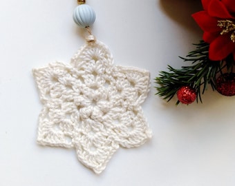 Crochet Snowflake Pattern, Christmas Ornament (PDF Pattern)