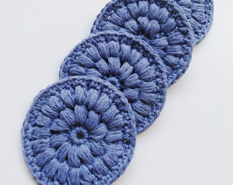 Crochet Face Scrubbies Pattern Reusable Cotton Rounds Beginner Friendly PDF Guide Skincare