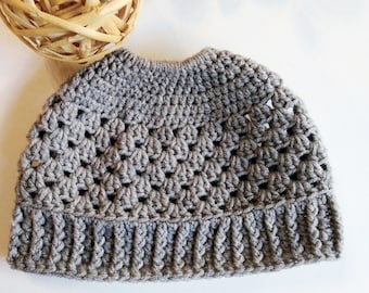 Messy bun beanie pattern Crochet pattern Crochet bun beanie pattern Beanie Crochet Pattern Messy Bun Hat Pattern PDF Beginners pattern PDF
