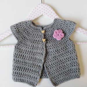 Baby Cardigan Sweater Crochet Pattern Jacket includes 4 Sizes 0-12 months Pattern Vintage Pattern Instant Download PDF pattern