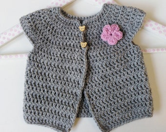 Crochet Baby Cardigan Sweater Pattern 0-12 Months Beginner PDF Pattern Baby Gift Idea