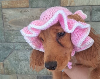 Crochet Dog Hat Pattern Crochet Pattern Crochet Beanie Hat Pattern for Dogs Dog Beanie PDF Pattern Simple Pattern Crochet Dog Accessory