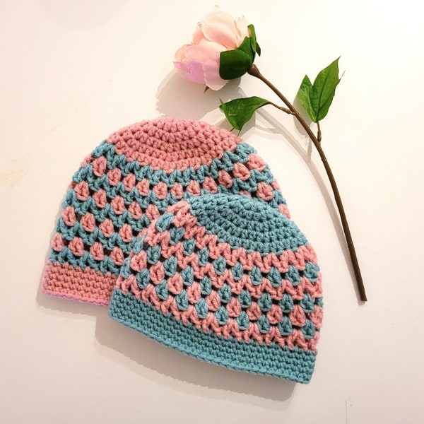 Easy Crochet pattern Crochet hat pattern PDF Hat Pattern Crochet beanie pattern Baby Women Men Kids (12-18 months-Child–Teen- Adult sizes)