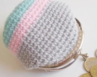 Crochet Coin Purse Pattern Easy Beginner Wallet Small Pouch Bag PDF Pattern Gift