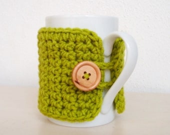 Instant Download Coffee Mug Cozy Crochet Pattern Beginner Crochet Project Easy Crochet Pattern Fits Coffee Cups and Travel Cups
