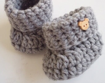 Easy Crochet Baby Booties Pattern Newborn Infant Shoes PDF Tutorial Beginner Friendly Pattern