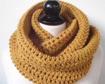 Chunky Crochet Infinity Scarf Pattern Cowl Easy Beginner PDF Pattern Neckwarmer