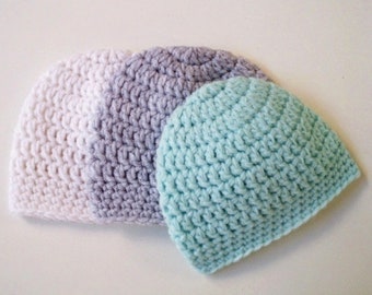 Simple crochet beanie pattern Instructions for newborn baby kids and adult sizes crochet hat pattern for women girls and men unisex