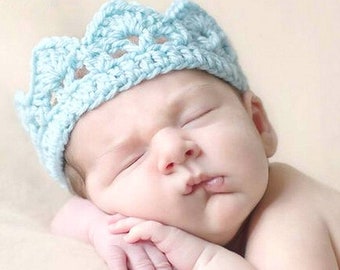 Crochet Crown Pattern Newborn to Adult Sizes Beginner Friendly PDF Pattern Tiara Gift