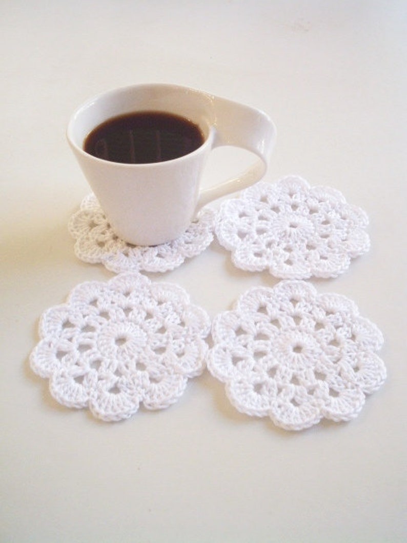 Coasters Pattern Crochet Pattern Crochet Doily Pattern Doilies Etsy