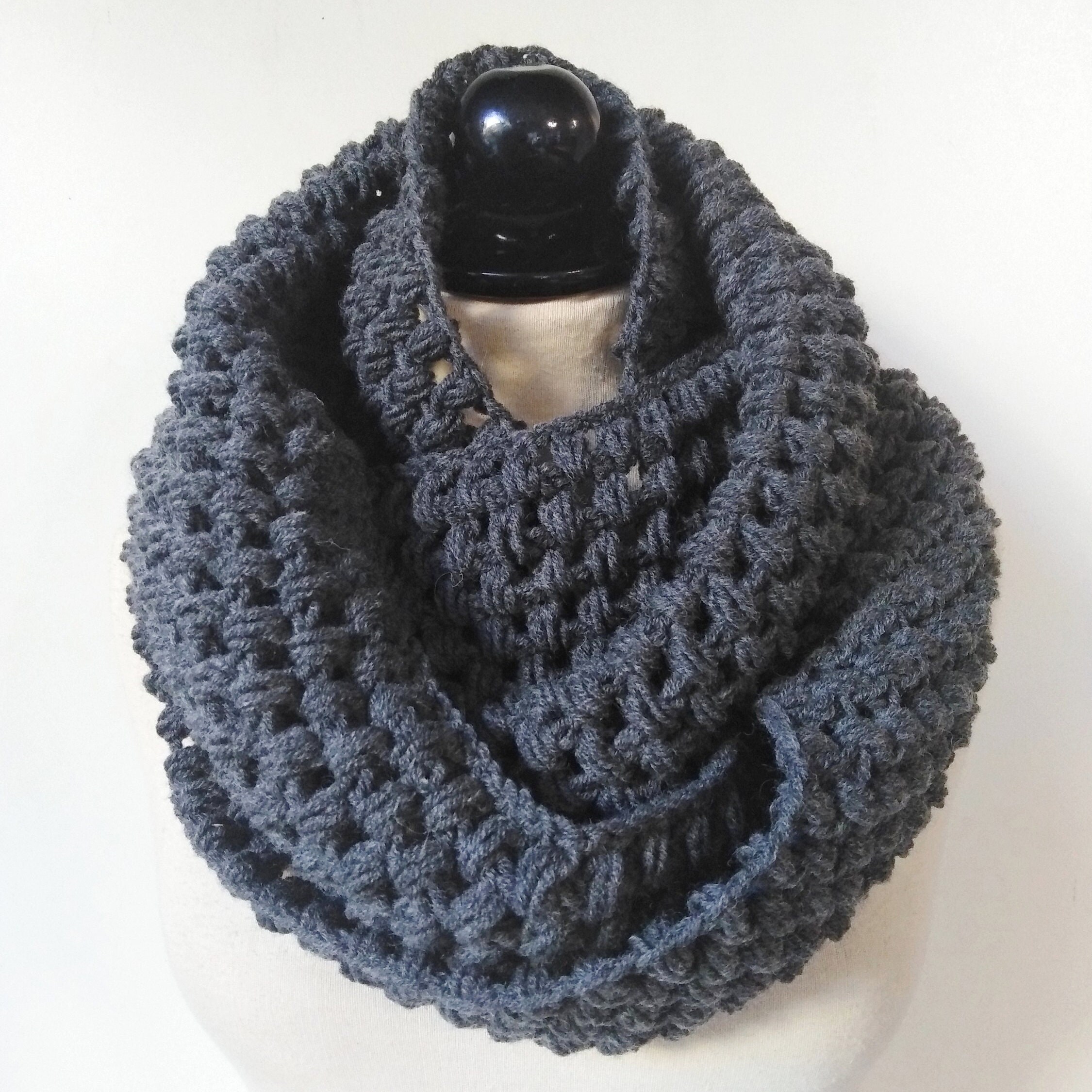Infinity Scarf Crochet Pattern Scarf Pattern Infinity Scarf Crochet PDF ...