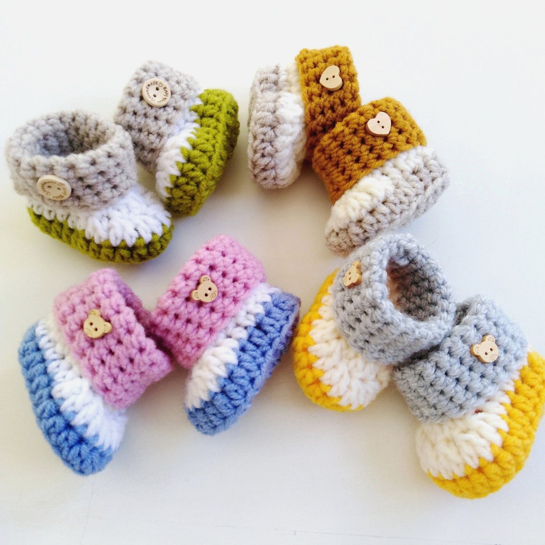 Easy Crochet Pattern for Beginners,baby Booties Infant Newborn,pattern
