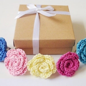 Simple crochet Rose Pattern Instructions PDF Pattern Crochet Flower Pattern Instant download Rose applique