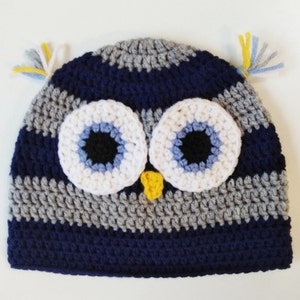 Easy Owl Hat Pattern Crochet Pattern Animal Hat Pattern Baby Crochet Owl Hat Owls Hat Pattern Beanie Pattern Animal Hat Pattern PDF Download