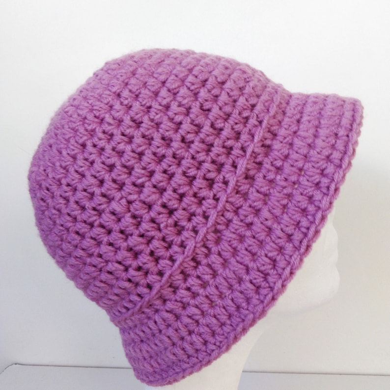 Crochet bucket hat pattern Easy crochet pattern Beginners Bucket hat Brim hat Crochet hat pattern Sun hat Winter chunky hat pattern PDF image 5