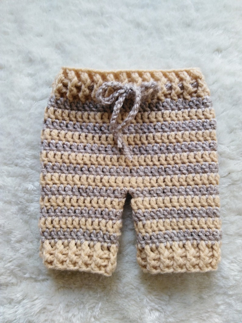 Crochet Baby Pants Pattern Crochet Pants Pattern Boy Girl Pants Pattern Baby Crochet Pattern Photo Prop Pattern 4 Sizes Newborn 12M image 3