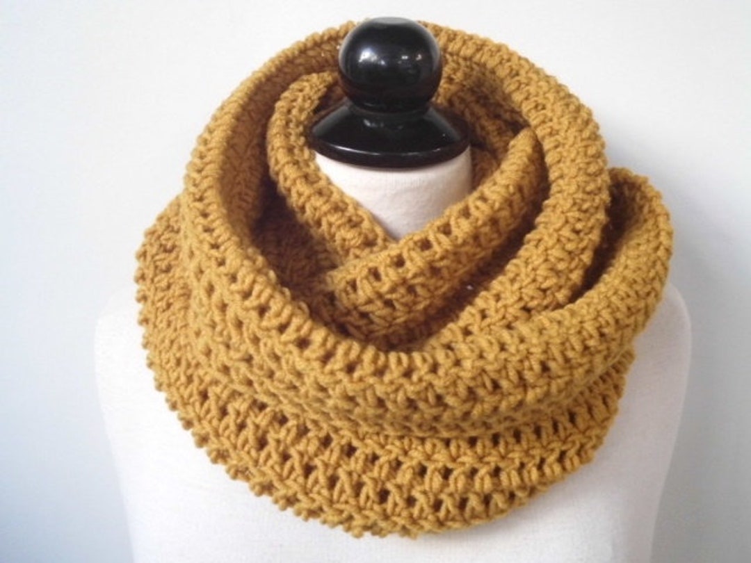 Chunky Crochet Infinity Scarf Pattern Cowl Easy Beginner PDF Pattern ...