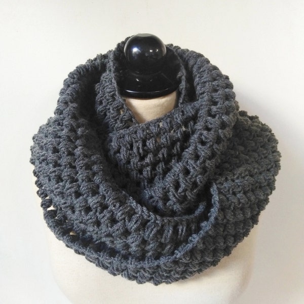 Infinity Scarf Crochet Pattern Scarf Pattern Infinity Scarf Crochet PDF Pattern Loop Scarf Pattern Crochet Scarf Puff Stitch Cowl Pattern