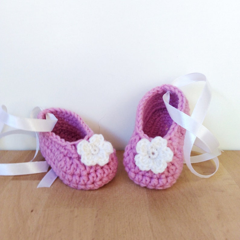 Ballet Shoes Crochet Pattern Baby Ballet Slippers Pointe Shoes Etsy