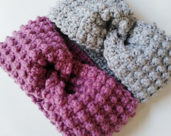 CROCHET PATTERN Crochet Twisted Ear Warmer Headband Pattern Crochet Headband Pattern PDF pattern Instant download Toddler-Adult Sizes