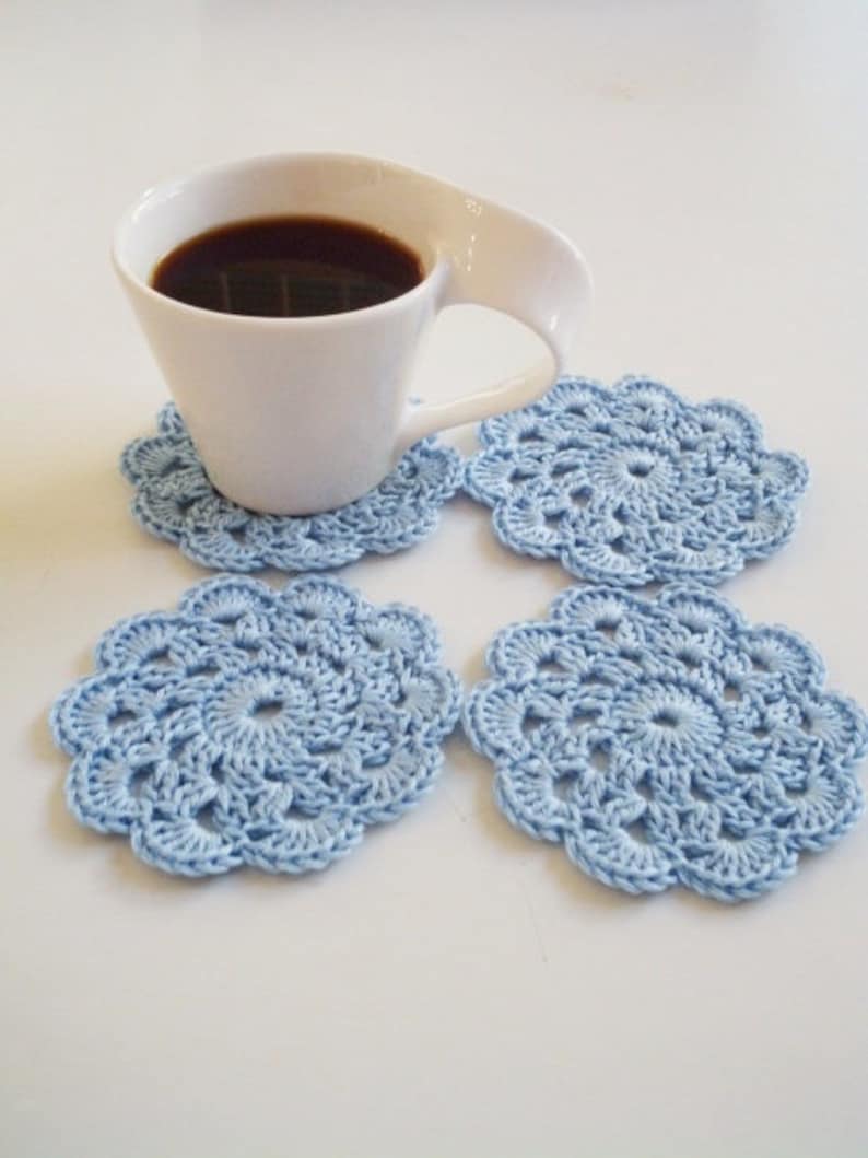 Coasters Pattern Crochet Pattern Crochet Doily Pattern Doilies Etsy