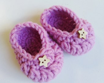 Crochet Baby Booties Pattern Newborn to 12 Months Baby Ballerinas PDF Pattern Beginner Friendly