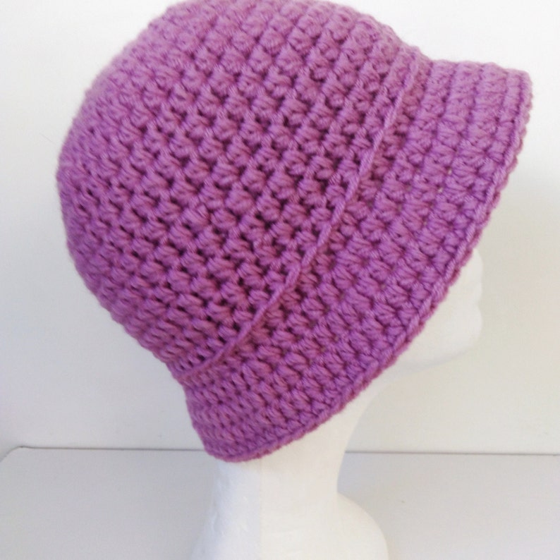 Crochet bucket hat pattern Easy crochet pattern Beginners Bucket hat Brim hat Crochet hat pattern Sun hat Winter chunky hat pattern PDF image 4