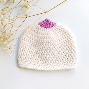 Crochet Breastfeeding Hat Pattern Crochet Pattern Boobie Hat Crochet Boob Hat Beanie Pattern Breast Hat Pattern Feminist Boob hat Pattern