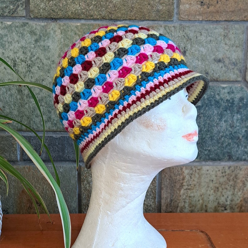Crochet Bucket Hat Pattern Granny Stitch Hat Easy Sun Hat Beginners PDF ...