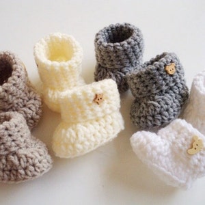 Easy crochet pattern for beginners,Baby Booties infant Newborn,PATTERN PDF,Crochet pattern,Baby Shoes,Size 0-3 months,Instant download