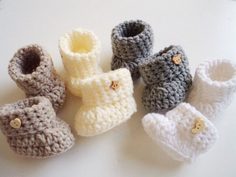 Easy Crochet Pattern for Beginners,baby Booties Infant Newborn,pattern Pdf,crochet Pattern,baby Shoes,size 0-3 Months,instant Download