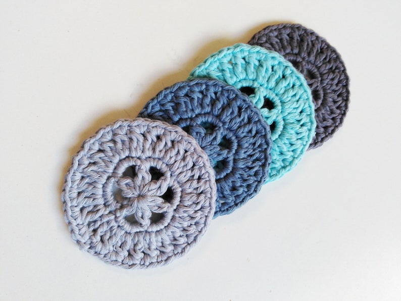 Easy Scrubbies Crochet Pattern Scrubby Crochet Pattern Make up remover Face Pad Beginners Pattern PDF pattern Instant Download image 3