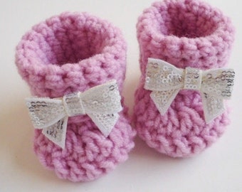 Easy crochet booties PATTERN Unisex baby booties Easy pattern for beginners Baby Shoes Baby slippers Size 0-3 months Written in US terms